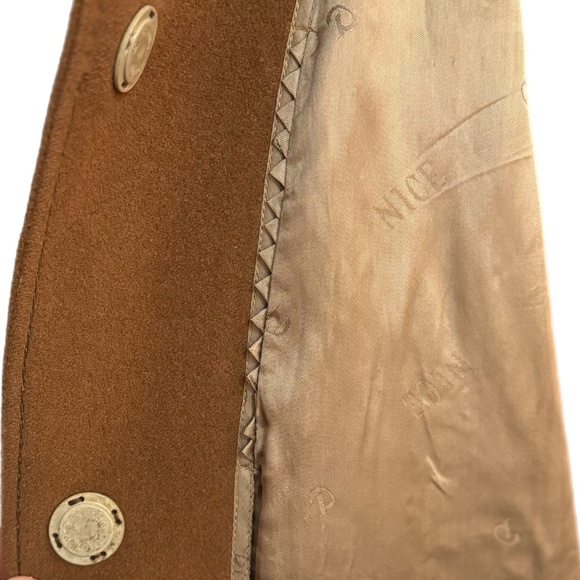 Wool Coat with Rabbit Fur Trim - Picture 9 of 12